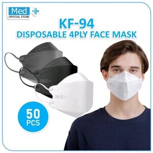 Masker Korea Kemenkes 4 Ply 50 pcs, Med+ Masker KF94, Original