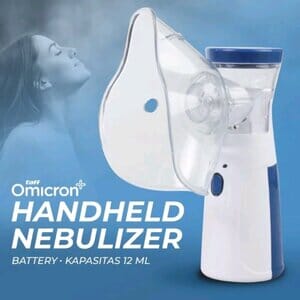 Alat Terapi Pernapasan, Portable Inhale Mesh Nebulizer Taff Omicron, Original