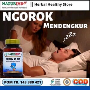 Obat Ngorok Anti Mendengkur, Bron C Fit Naturindo, Original