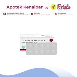 Cetirizine Hydrochloride 10 Mg 10 Tablet Novell, Original