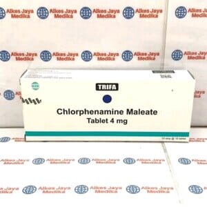 Obat Antihistamin, Gatal & Alergi, Chlorpheniramine Maleate 4 Mg 100 Tablet, Original