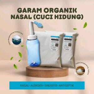 Garam Organik NaCl Nasal, Garam Cuci Hidung, Original