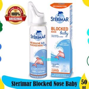 Obat & Alat Semprotan Atasi Hidung Tersumbat, Sterimar Blocked Nose Baby, Original