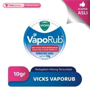 Obat Gosok Pelega Hidung Tersumbat, Vicks VapoRub 10 Gr, Original