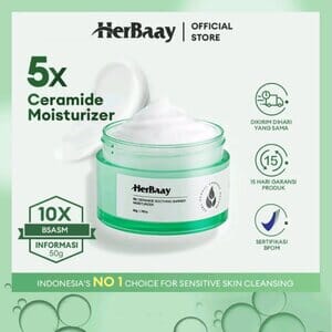 Gambar HerBaay Ceramide Moisturizer Cream Skin Barrier Repair Moisturize Original