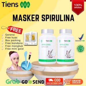 Masker Perawatan Wajah, Masker Spirulina Tiens, Original