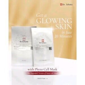 Masker Kulit Wajah Glowing, Dr. Schatz Phyto Cell Mask, Original