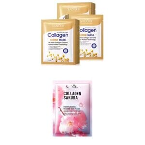 Masker Wajah Kolagen Anti Penuaan, Pahe Sadoer Collagen Anti Aging Sheet Mask, Original