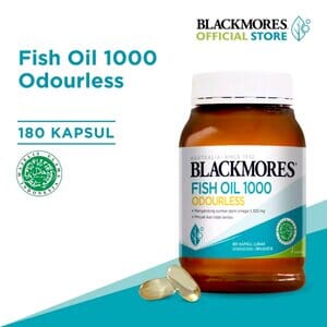 Blackmores Odourless Fish Oil 1000 Mg 180 Kapsul Original