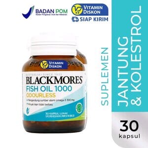 Blackmores Odourless Fish Oil 1000 Mg 30 Kapsul Original