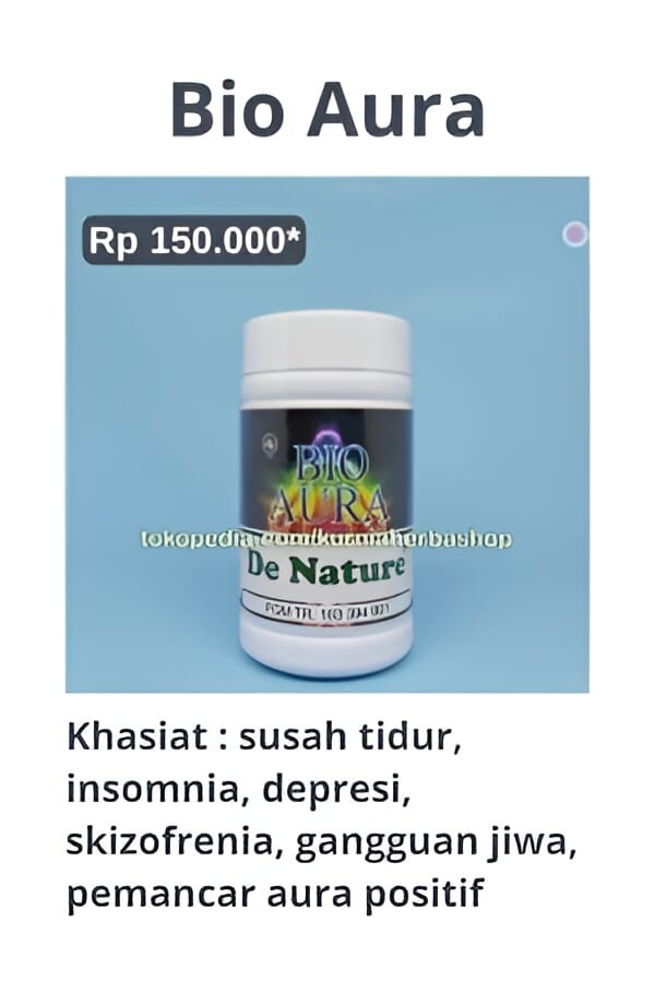Gambar Bio Aura De Nature - Obat Herbal Anti Depresi Susah Tidur Gangguan Jiwa Pikun