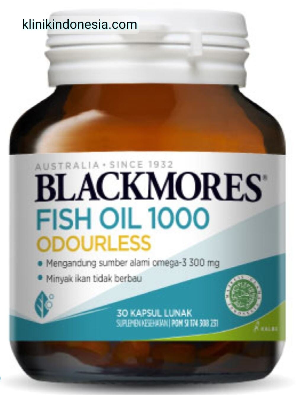 Gambar Blackmores Odourless Fish Oil 1000 Mg 30 Kapsul