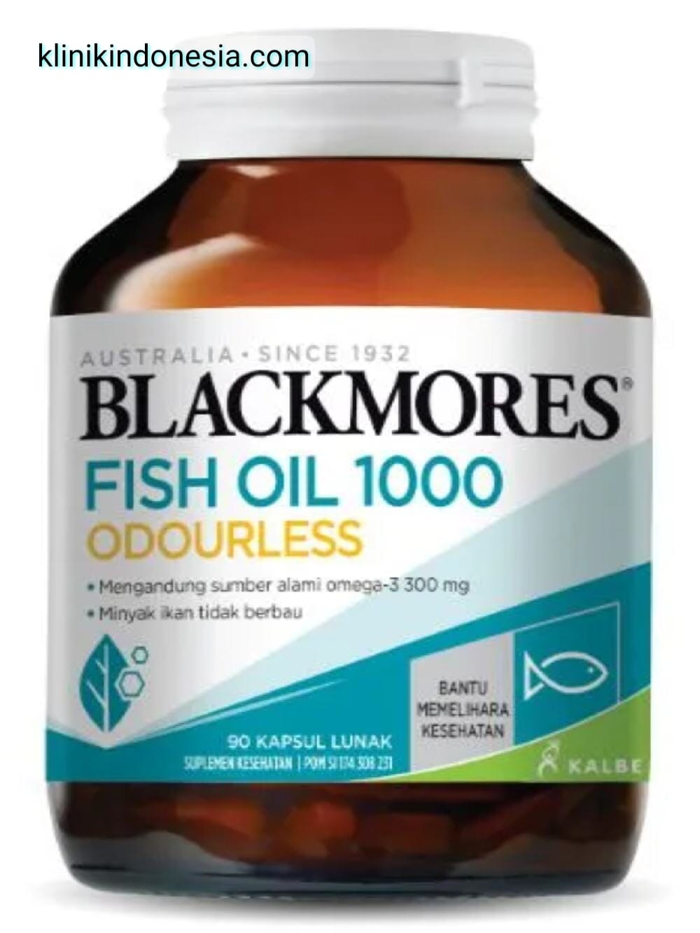 Gambar Blackmores Odourless Fish Oil 1000 Mg 90 Kapsul