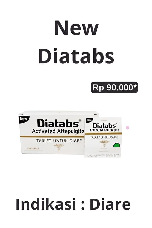 Gambar New Diatabs - 1 Box 100 Tablet Obat Diare