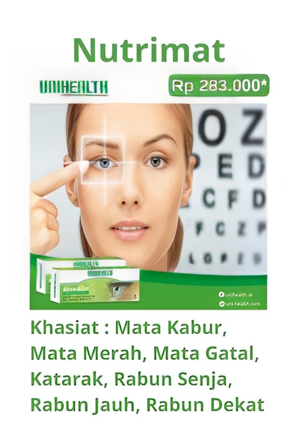 Gambar Nutrimat - Untuk Mata Gatal dan Rabun Senja, Unihealth, Box 20 Tablet