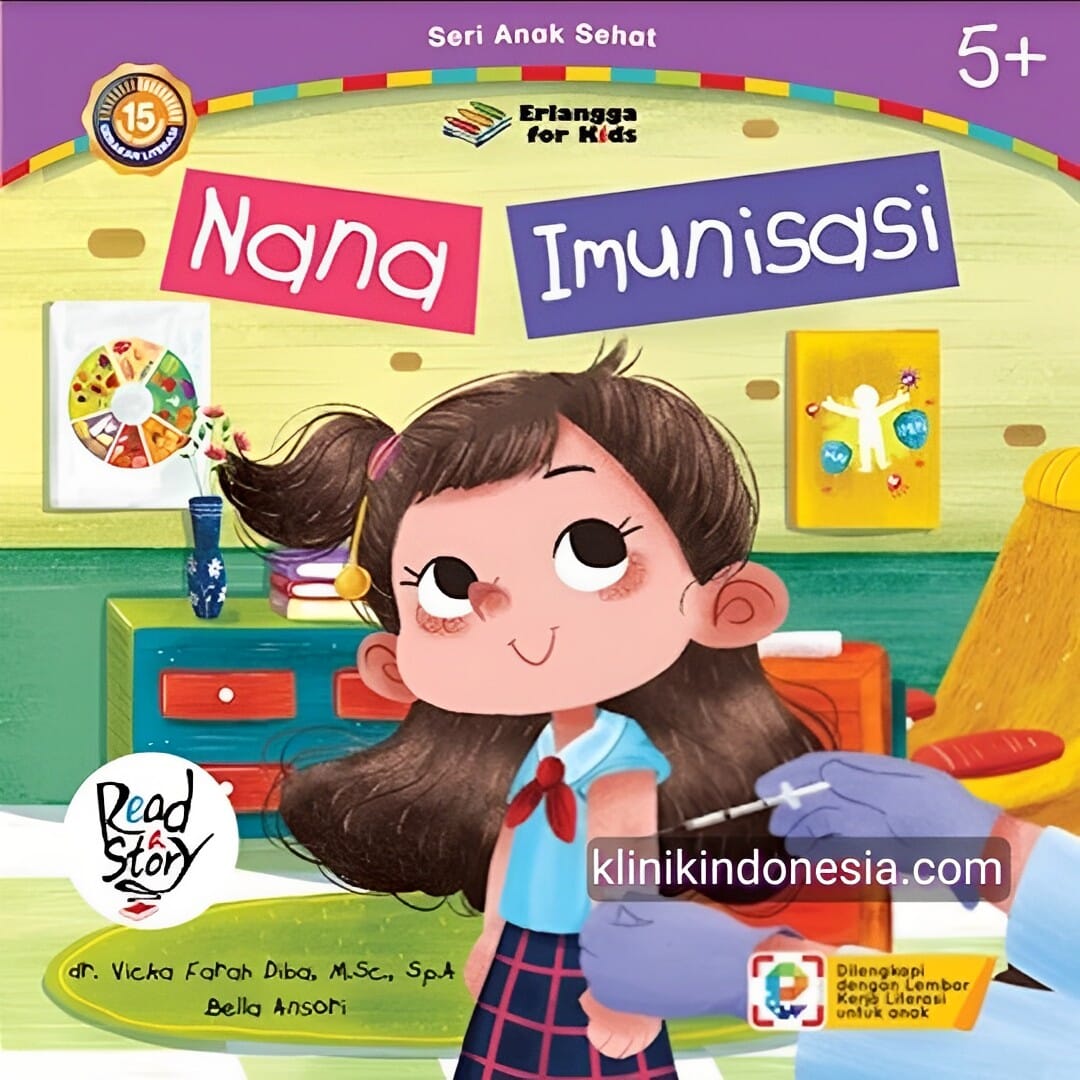 Gambar Komik Seri Anak Sehat : Nana Imunisasi